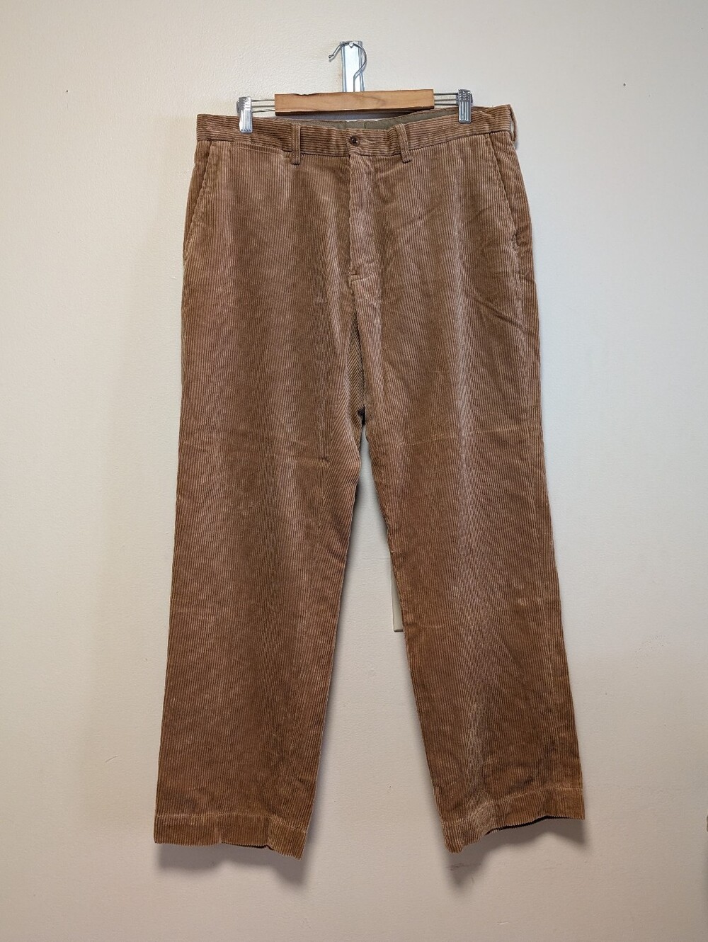 Polo Ralph Lauren Preston Corduroy Pants 35x30 Brown Classic Preppy